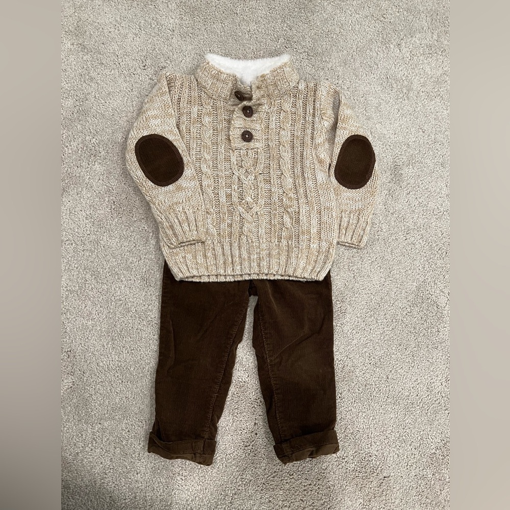 Little lad winter sweater and pants set